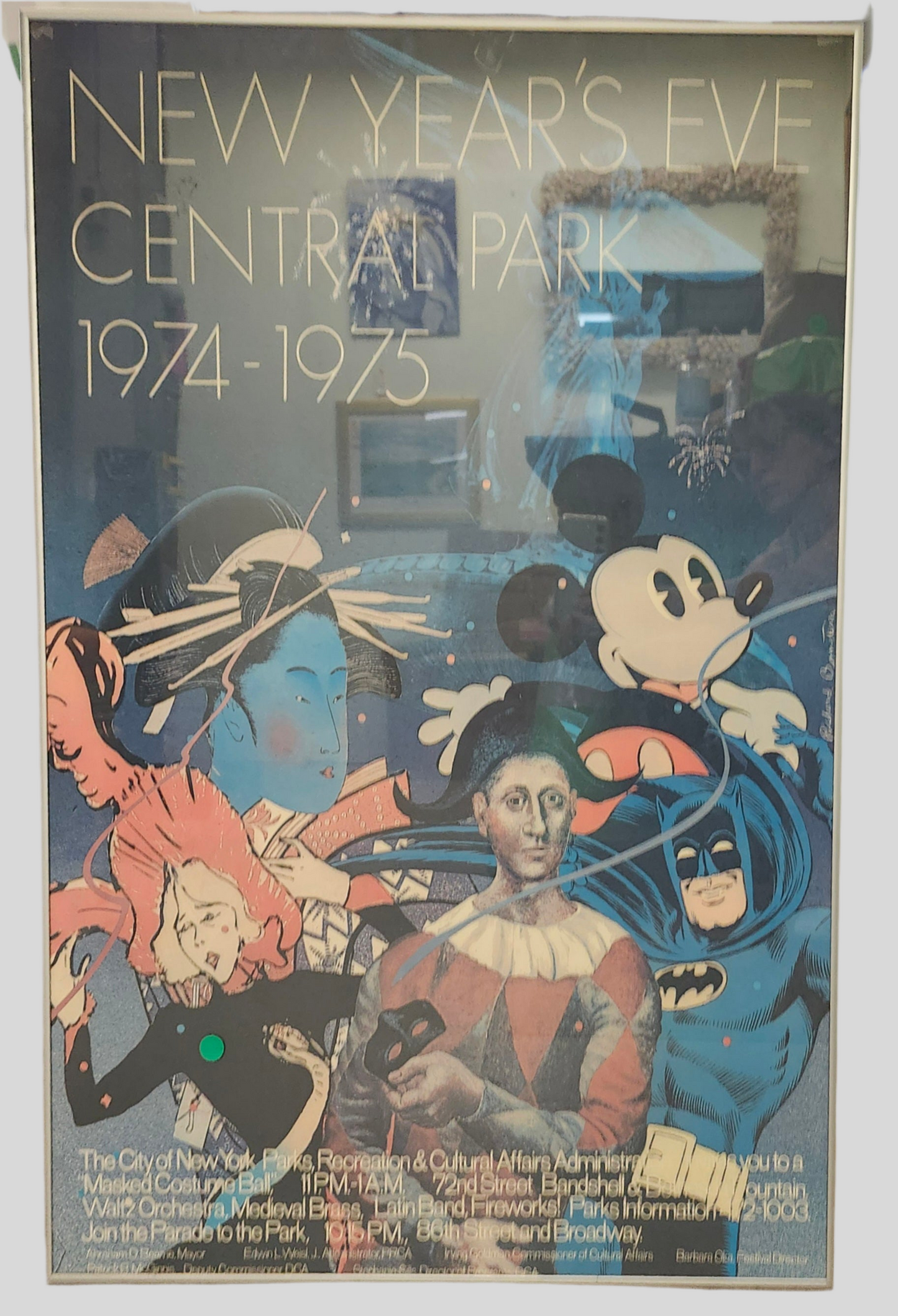NYE Central Park 1974-1975 Poster