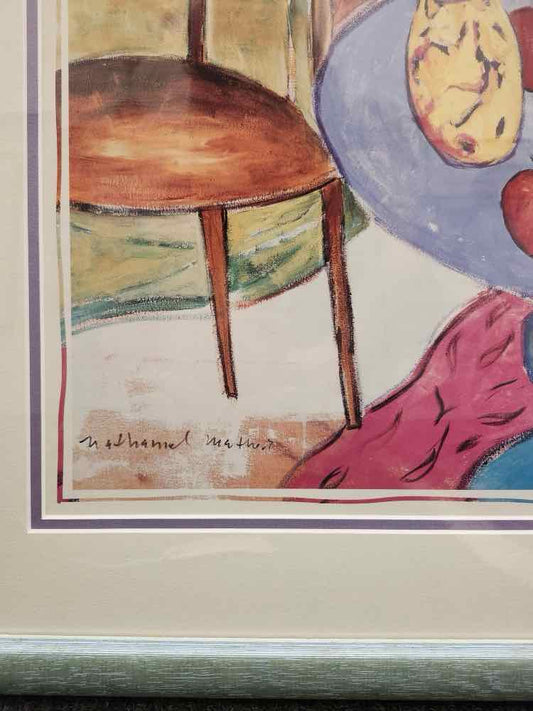 Art Still Life Pastel- Litho- Nathaniel Mather