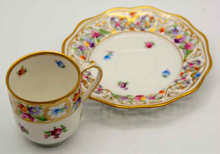 Schmann Chateau Flowers Demi Cup Saucer