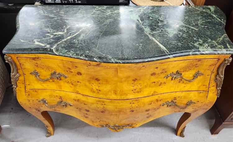 Louis XIV Bombay Chest w/Marble Top
