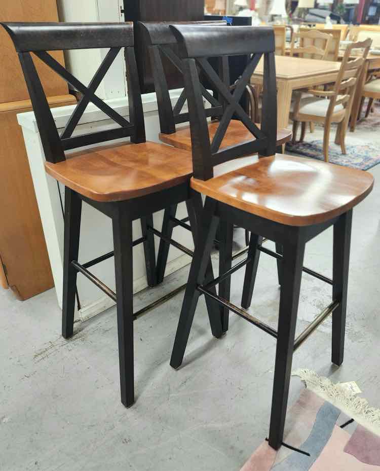 3 Shermog Swivel Barstools