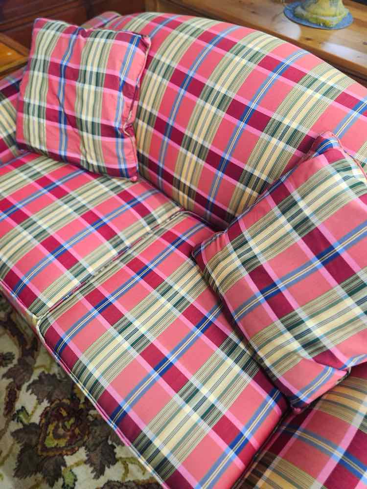 Kravet Plaid Loveseat