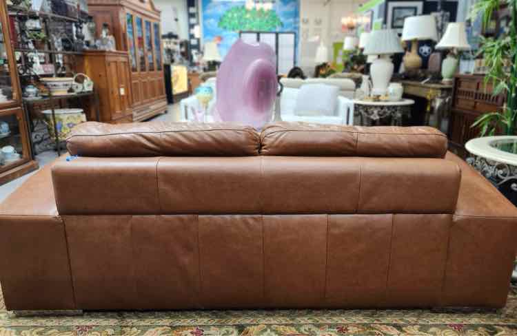 Brown Leather Seville Sofa