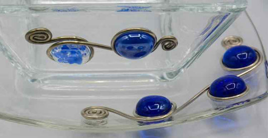 3 Beaded Wire-wrapped Bowls/Platters