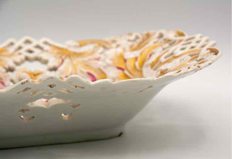 Gold Gilded Meissen Bowl