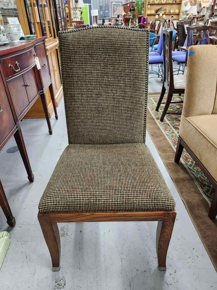 3 Gingham Chanielle Nailhead Chairs