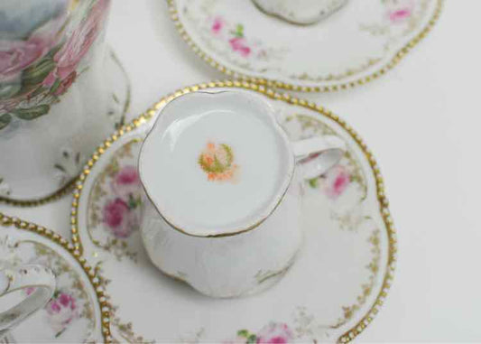 9pc Reinhold Presha Porcelain Chocolate Service Set