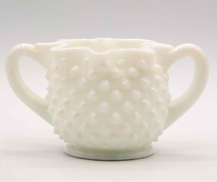 Vtg. Opaque White Milk Glass