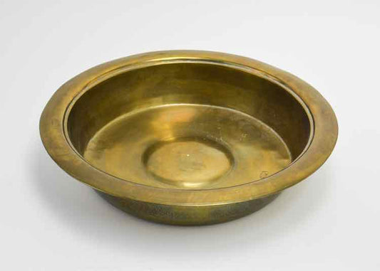 Antique Russian Brass Dough Bowl