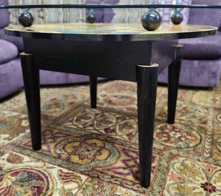 Contemporary Glass Top Table