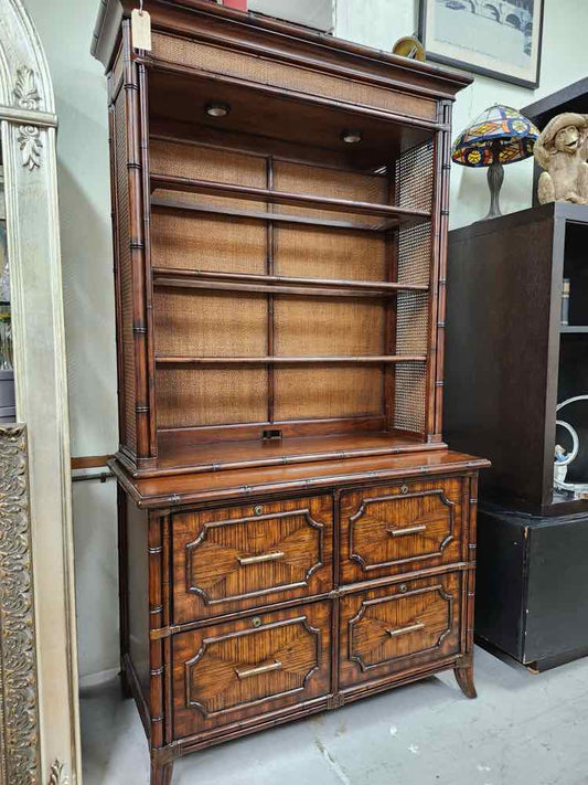 2pc Sligh Bookcase/Filling Cabinet