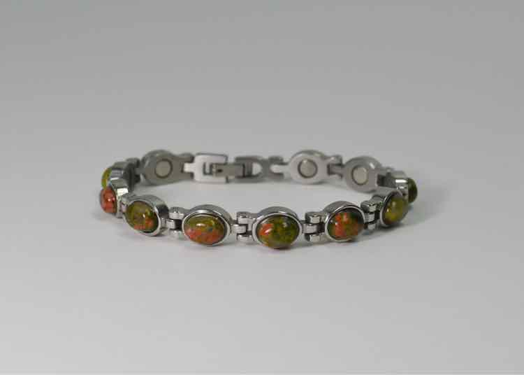 Titanium Magnet/Agate Stone Bracelet