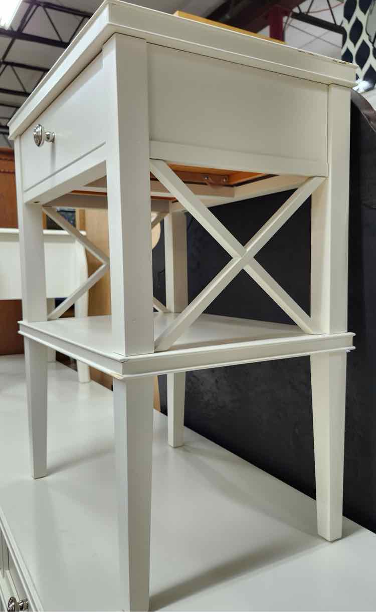 Tall White Nightstand