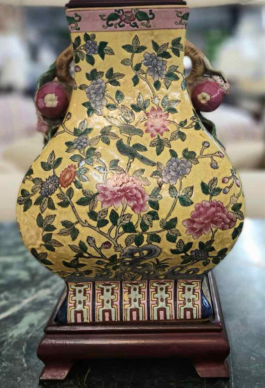 Pair of Floral Lamps