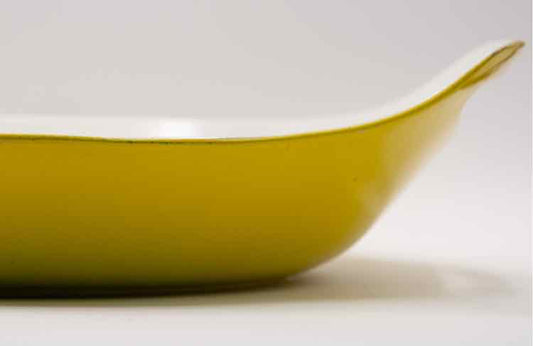 MCM Vtg Yellow Serving Dish