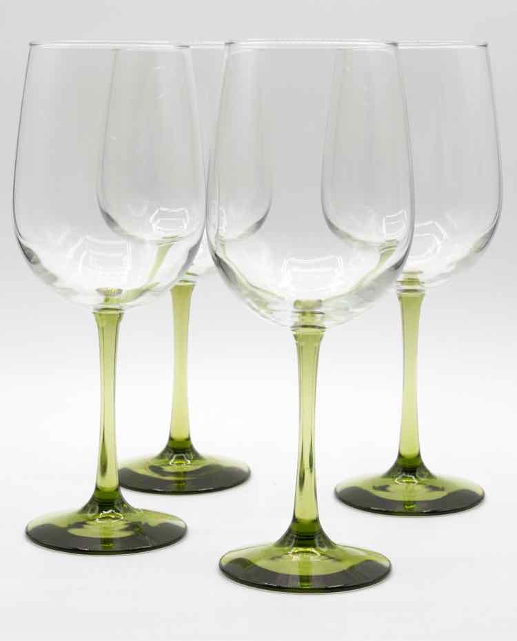 Green Wine Glasses