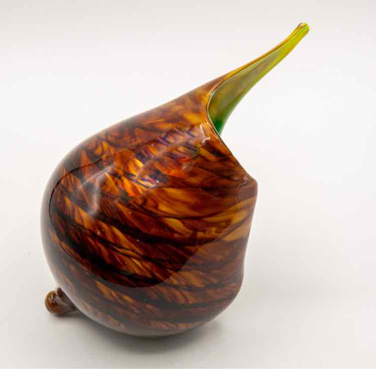 Hand blown Brown & Green Decor