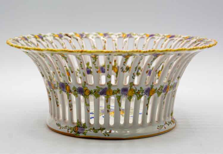 French Pierced Lattice Vtg. Bowl