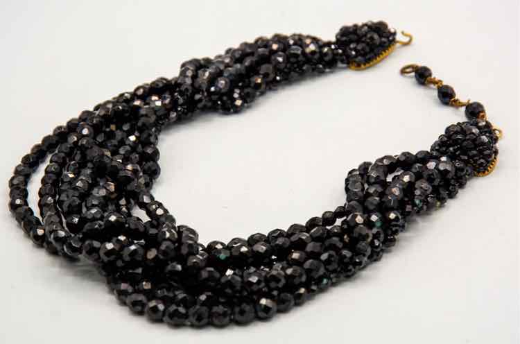 Coppola e Toppo Ital. Black Bead Multi-Strand