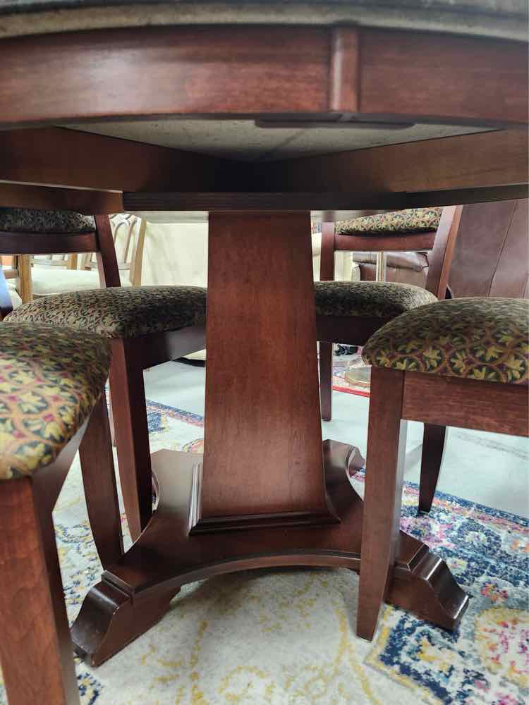 Stone Top Table w/4 Chairs