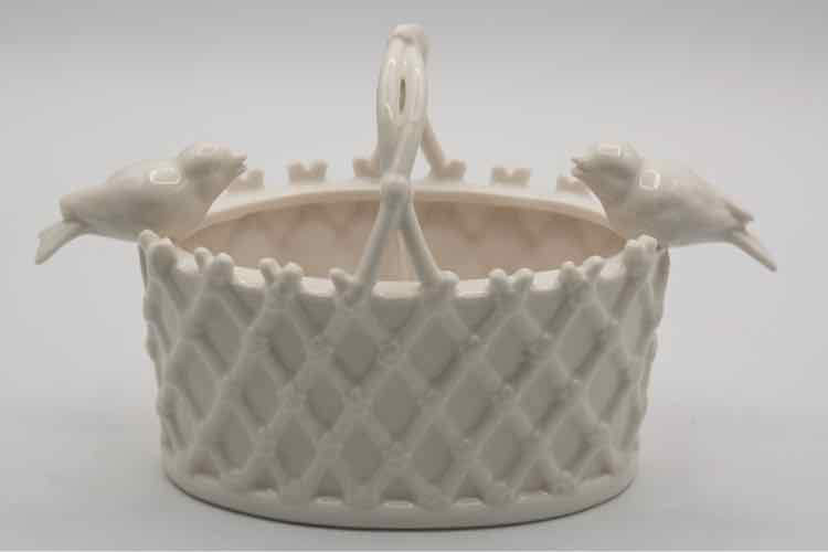 Porcelain Victorian Bird Basket