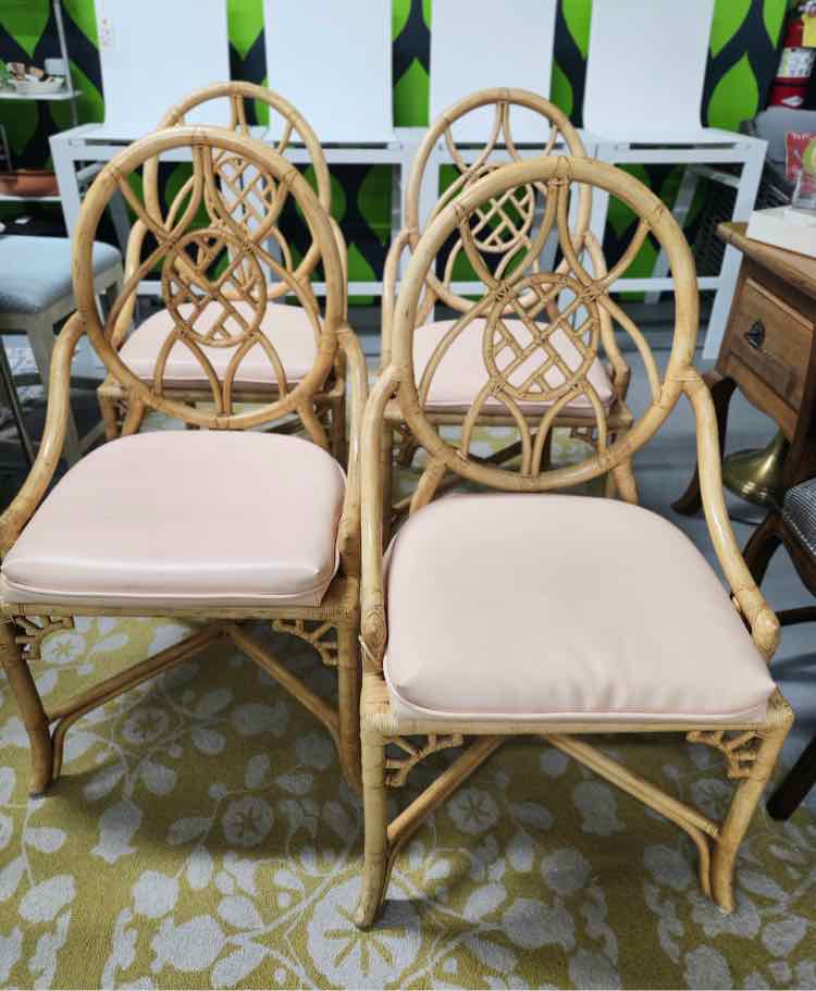 Hekman Bamboo Chairs Vintage