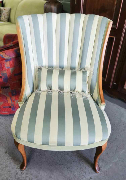 Green Striped Chair