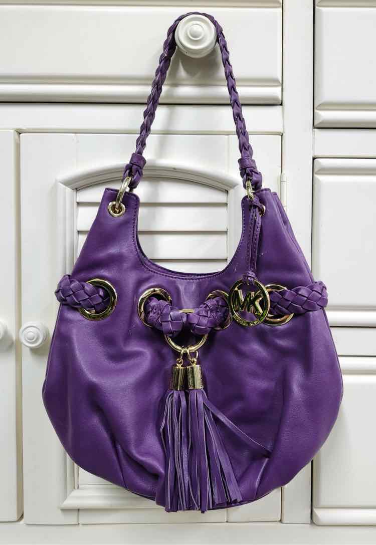 M. Kors Braided Grommet Shoulder Bag