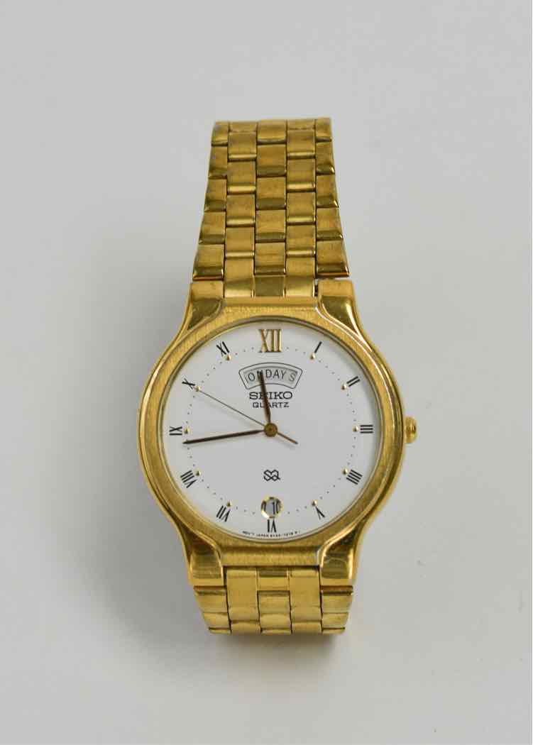 Seiko Gold Steel Watch