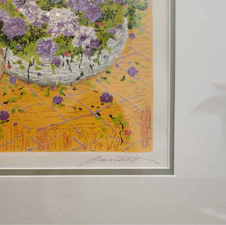 “Mother and Child Flowers" Litho M. Barrett