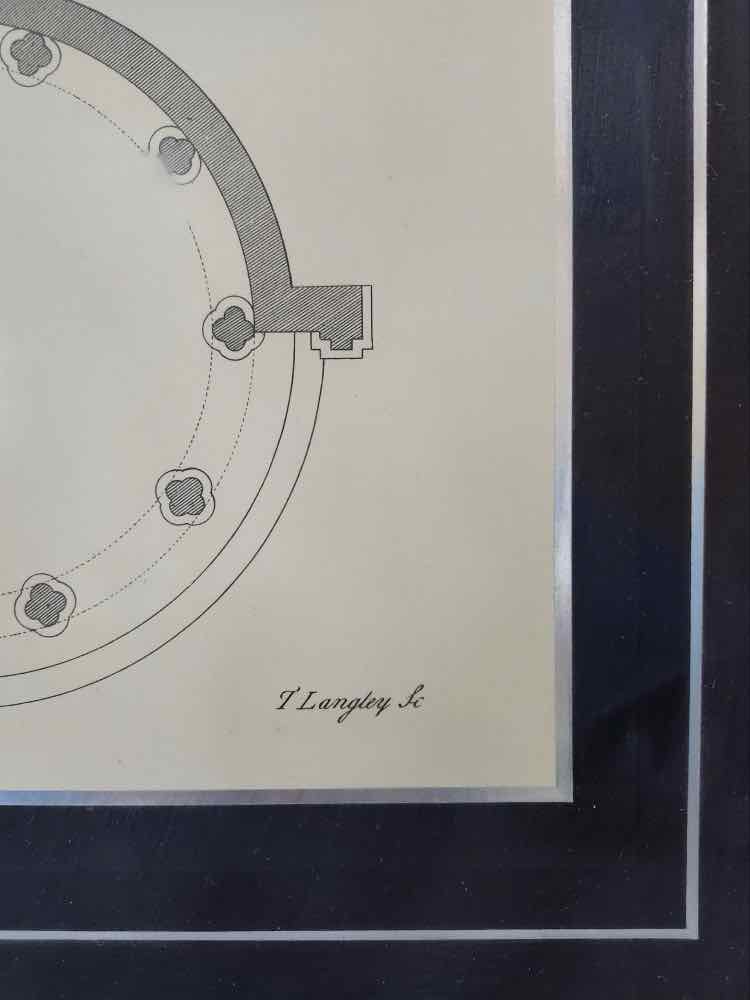 Gothic Architectural Drawing by T. Langley