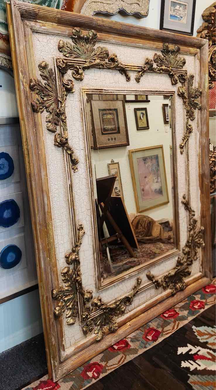John Richards Cream/Gold Gilt Mirror
