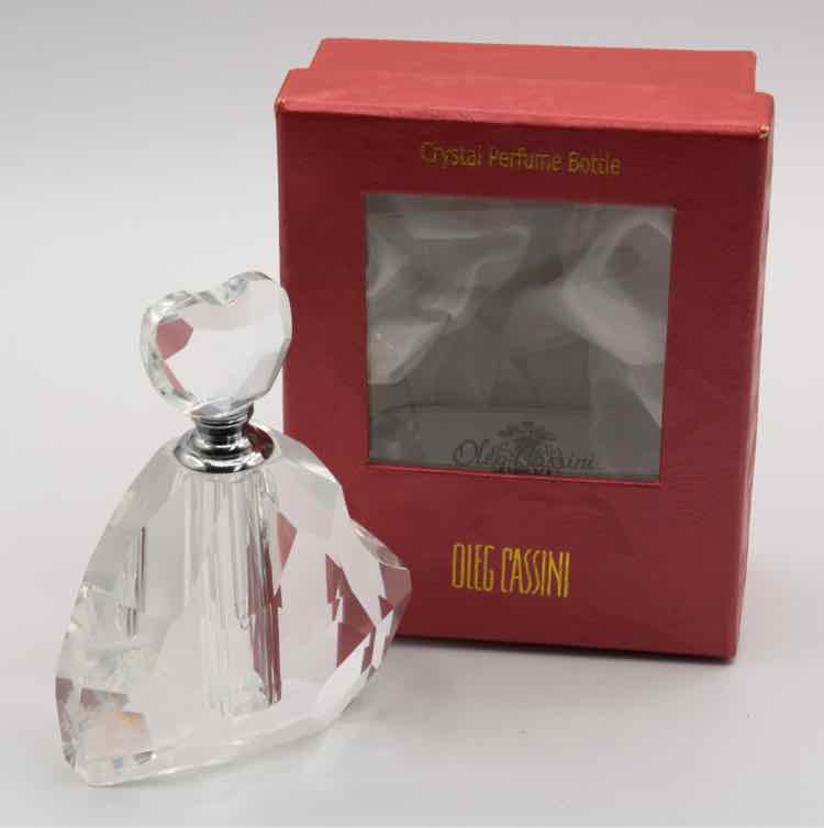 Oleg Cassini Crystal Perfume Bottle