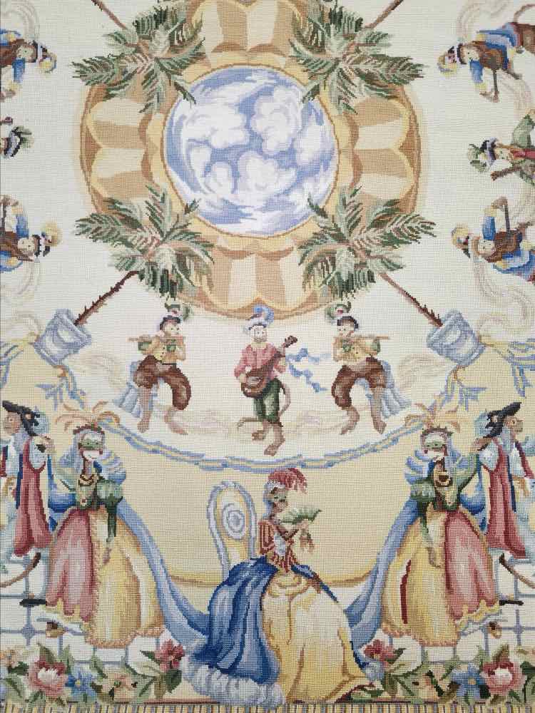 Monkey Masquerade Hand Stitched Rug