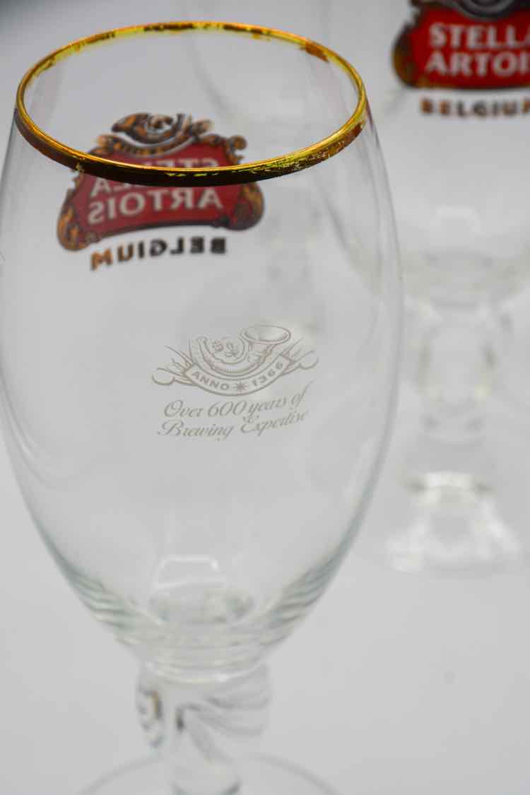 Stella Artois Beer Pedestal Glasses
