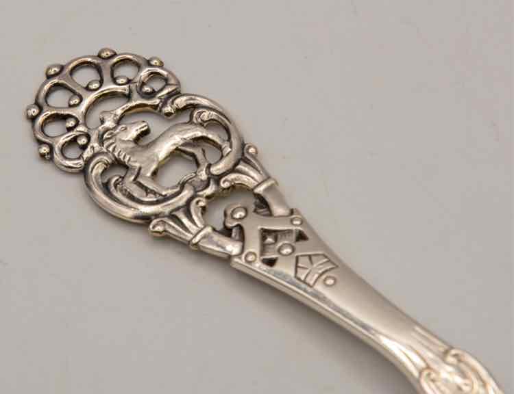 Danish Silver Serving Spoon