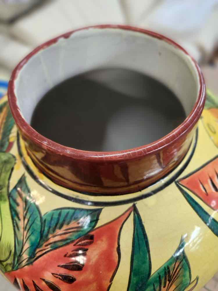 Large Ceramic Fruit Jar-Made in Mexico
