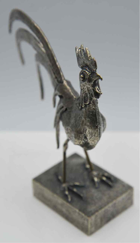 Pewter Rooster Figure