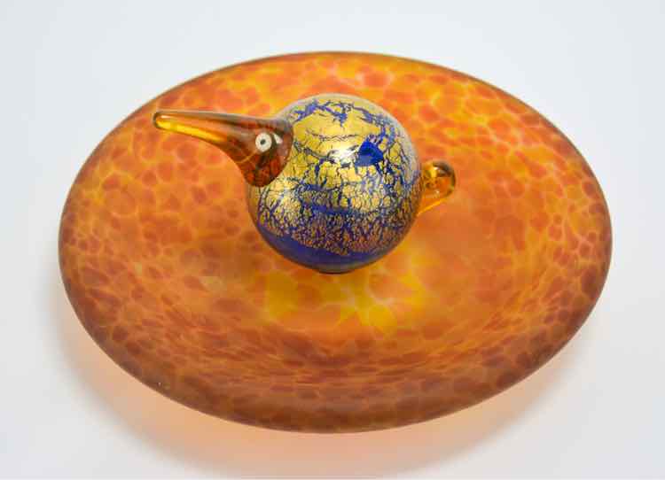 Borowski glass 'Bird Bath' Bowl