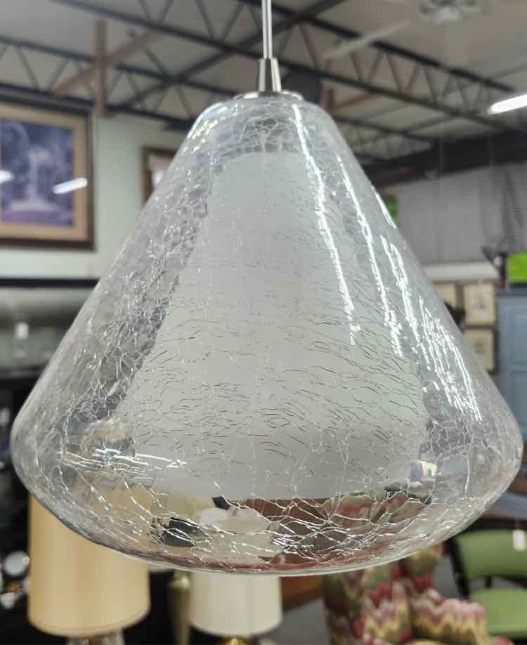Armitage LED Crackel Glass Pendant Light