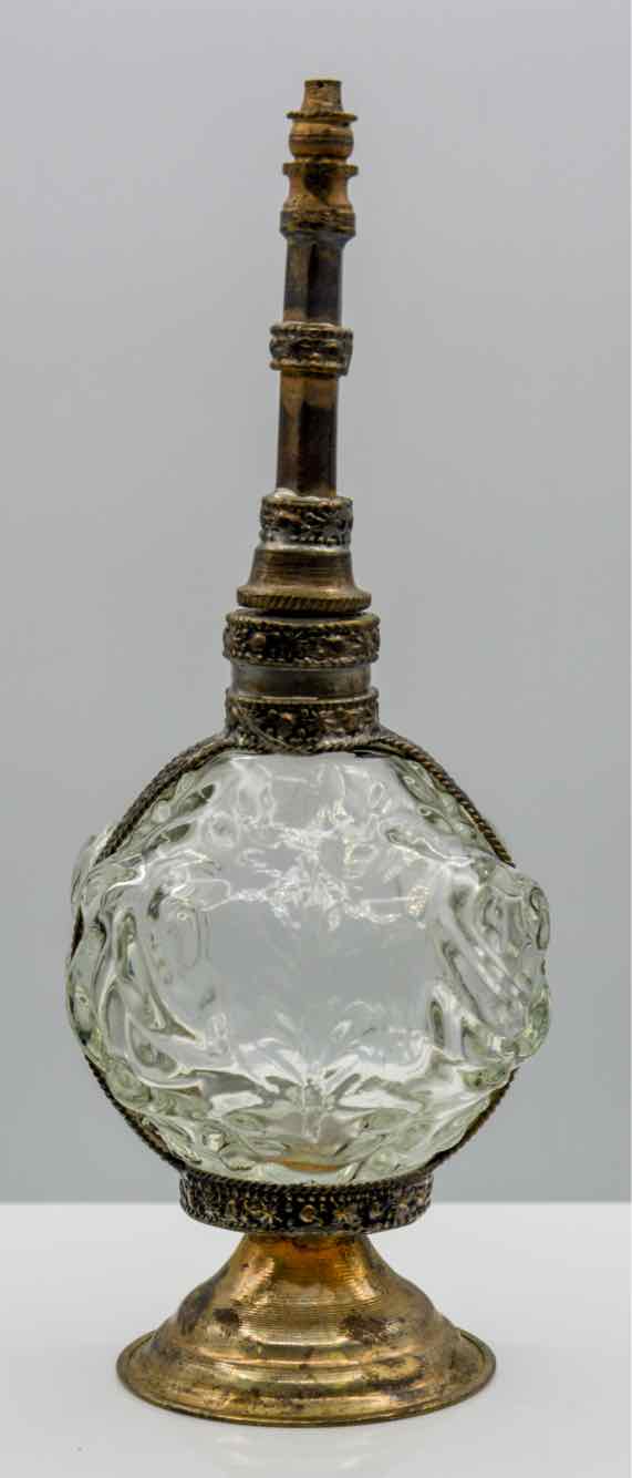 Clear Glass Moroccan Perfume Bottle