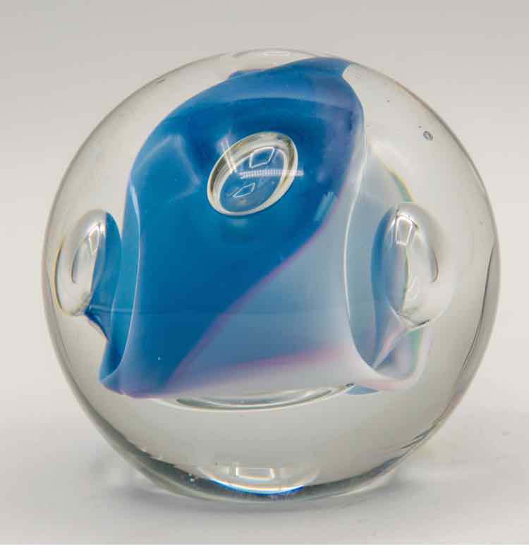Signed Vtg. Stromberg Paperweight
