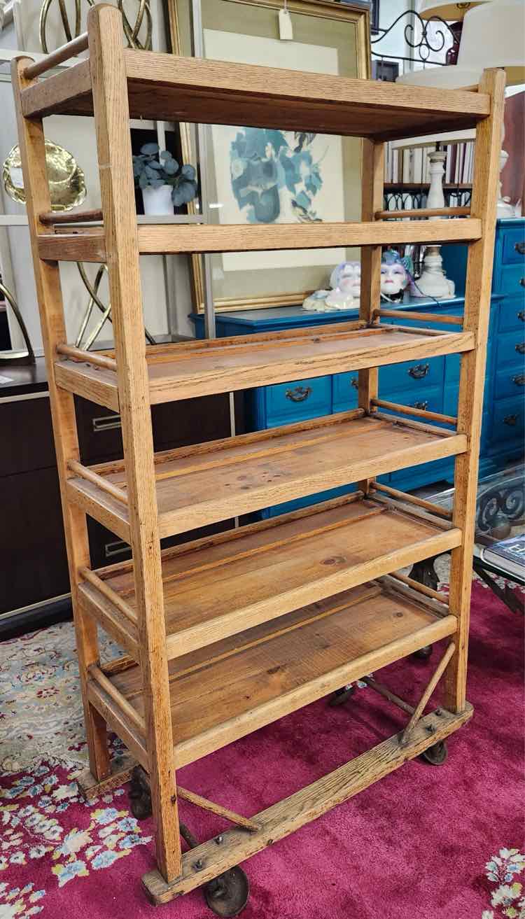 Early American Oak Antique Bookshelf