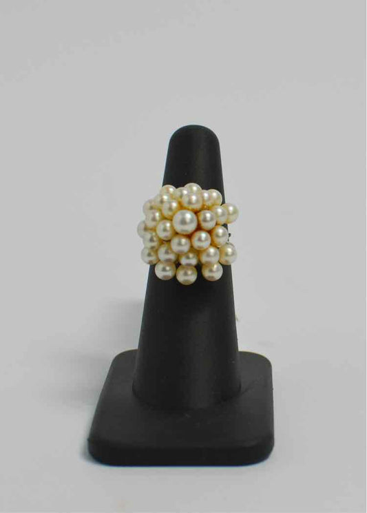 Cultured Pearl & Sterling Silver Ring