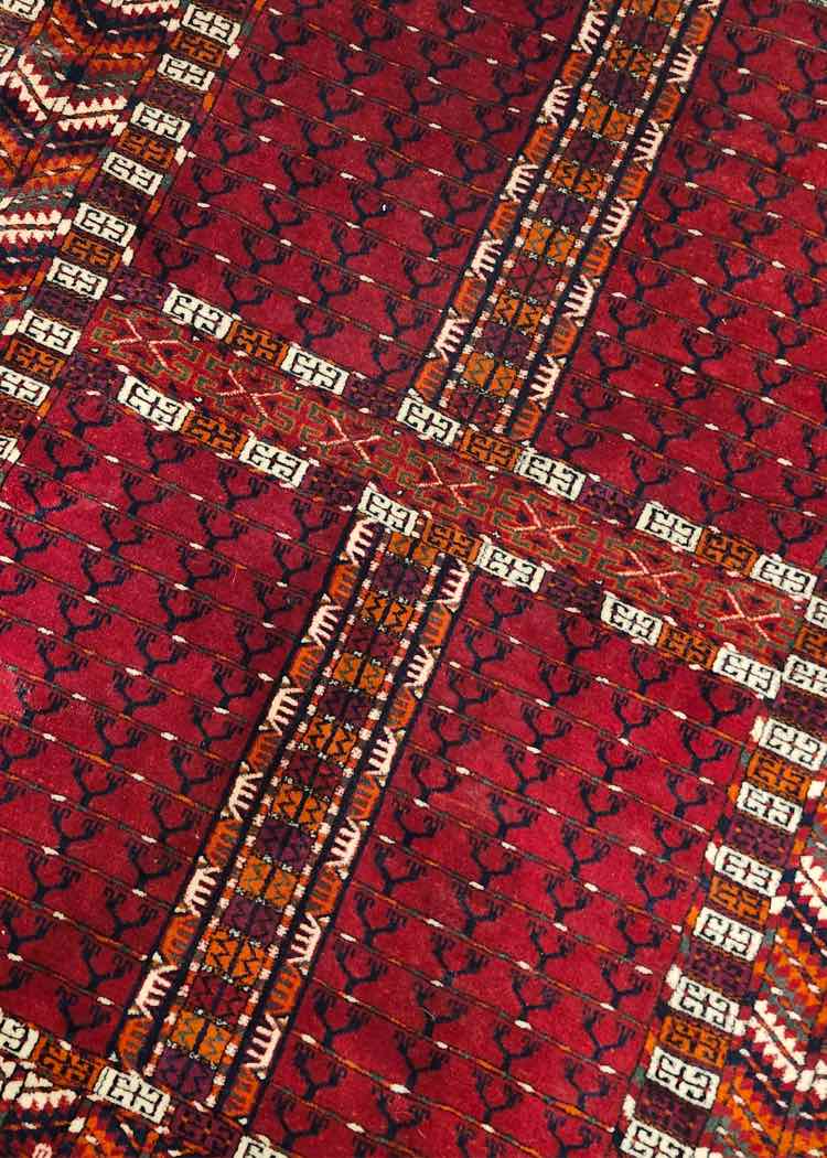 4x6 Vintage Handwoven Rug
