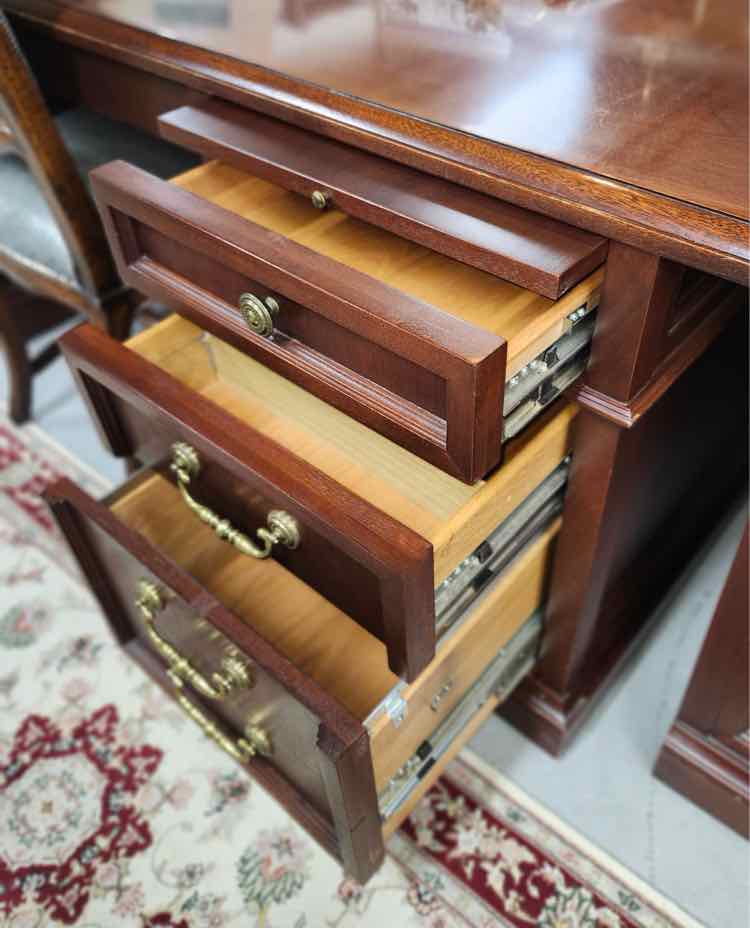 Monarch Traditional Six Drawer Desk