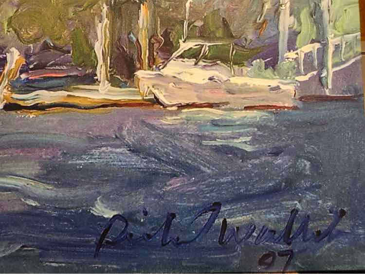 "Cottage on the Lake" Giclee by D. Wallit