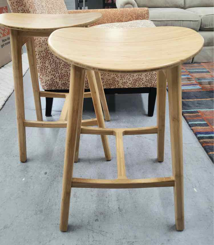 Pair of Skol Bamboo Counter Stools