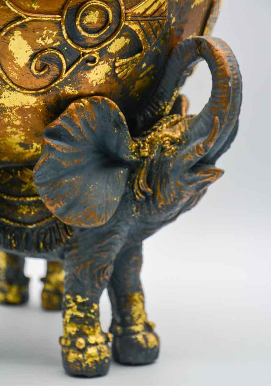 Gold & Black Elephant Platter