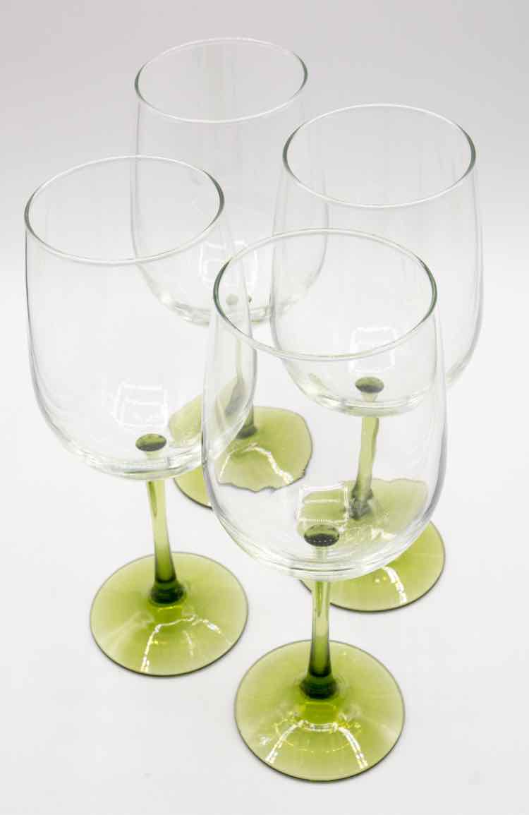 Green Wine Glasses